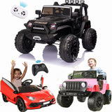 Premium 12V/24V Jeep Ride-On Car with Music, USB, and Parental Remote Control - Top Pick for Electric Kids!
