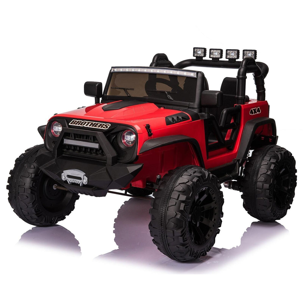 400W 24V Electric Ride On Truck for Kids with AUX Port, LED Lights, and Remote Control