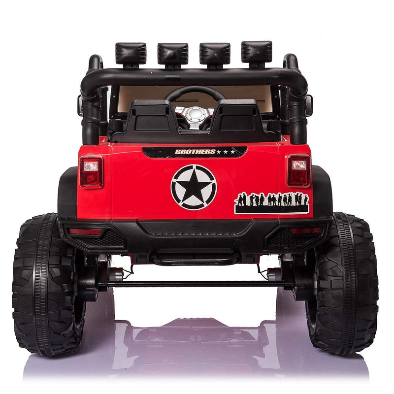 400W 24V Electric Ride On Truck for Kids with AUX Port, LED Lights, and Remote Control