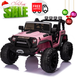 2-Seater 400W Electric Kids Truck with MP3, LED Lights, and Remote Control - 24V Ride-On Car