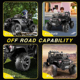 2-Seater 400W Electric Kids Truck with MP3, LED Lights, and Remote Control - 24V Ride-On Car
