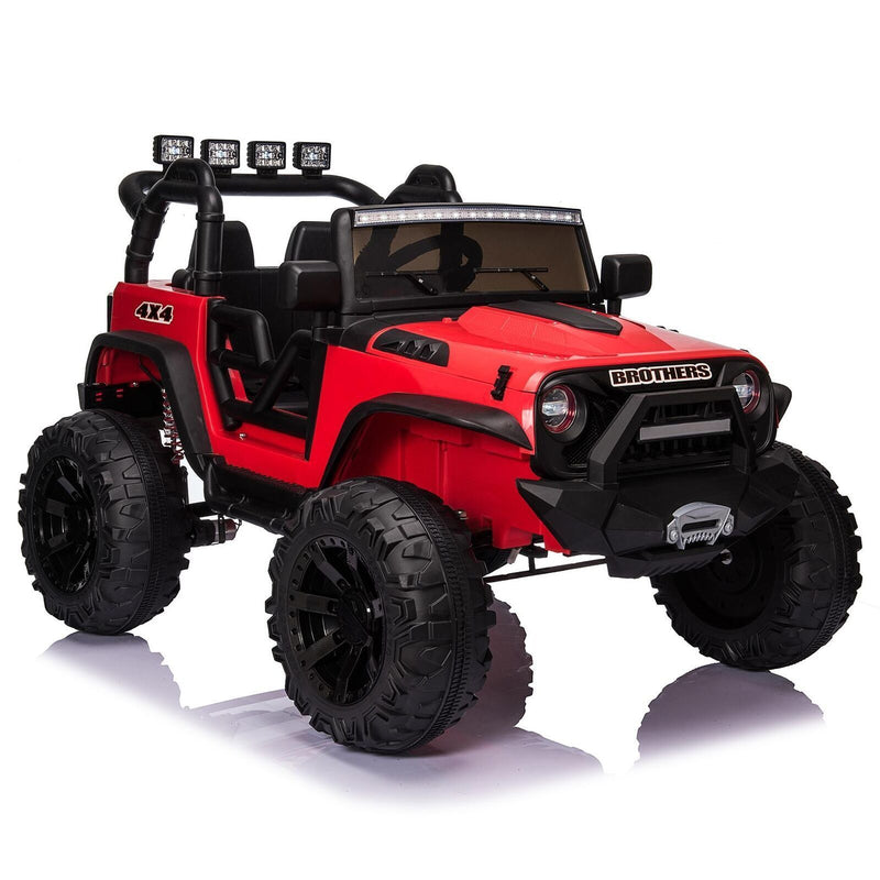 400W Electric Ride On Truck for Kids with AUX Port, LED Lights, and Remote Control