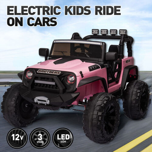 400W Electric Ride On Truck for Kids with AUX, USB, LED Lights, MP3, and Remote Control