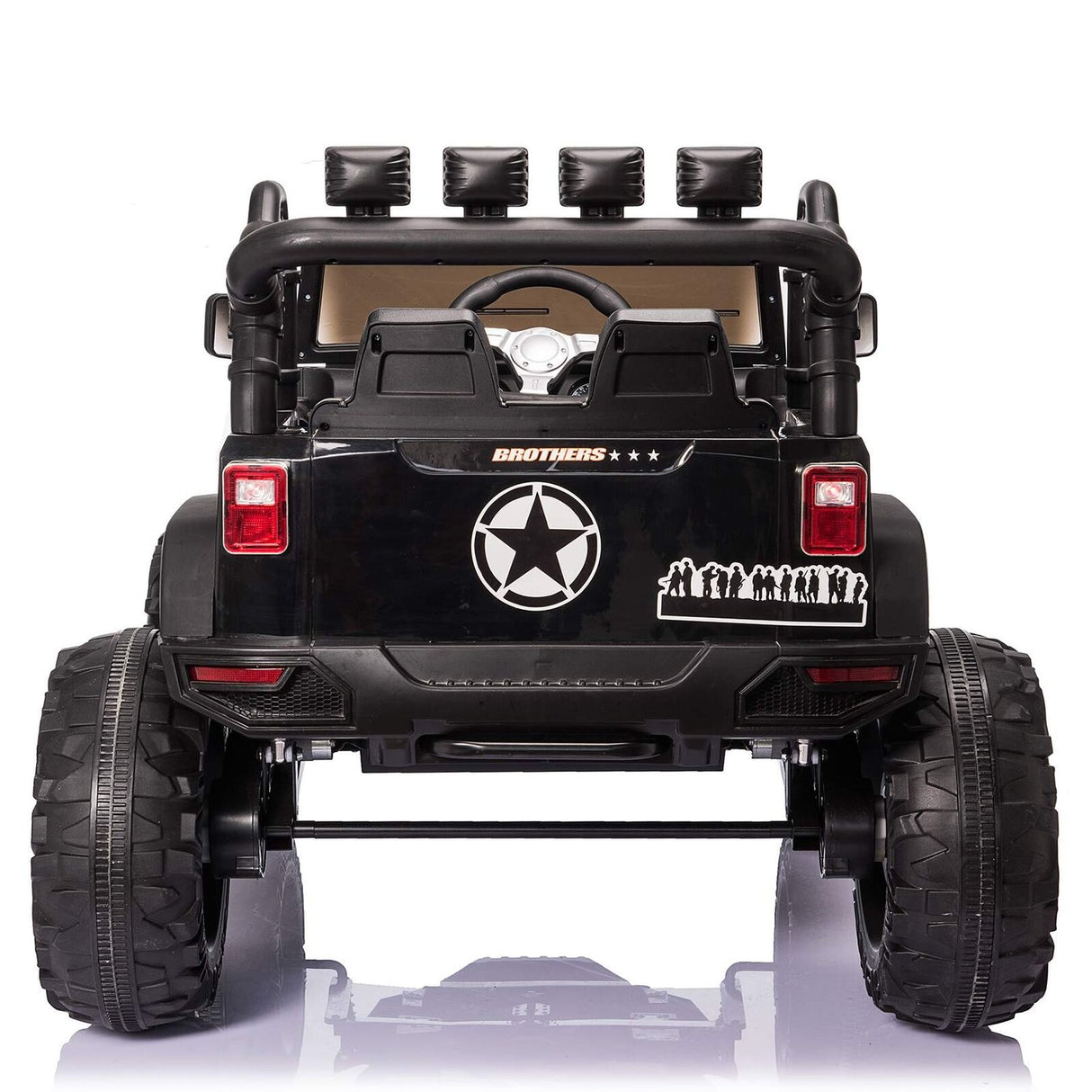 400W Electric Ride On Truck for Kids with Remote Control and LED Lights