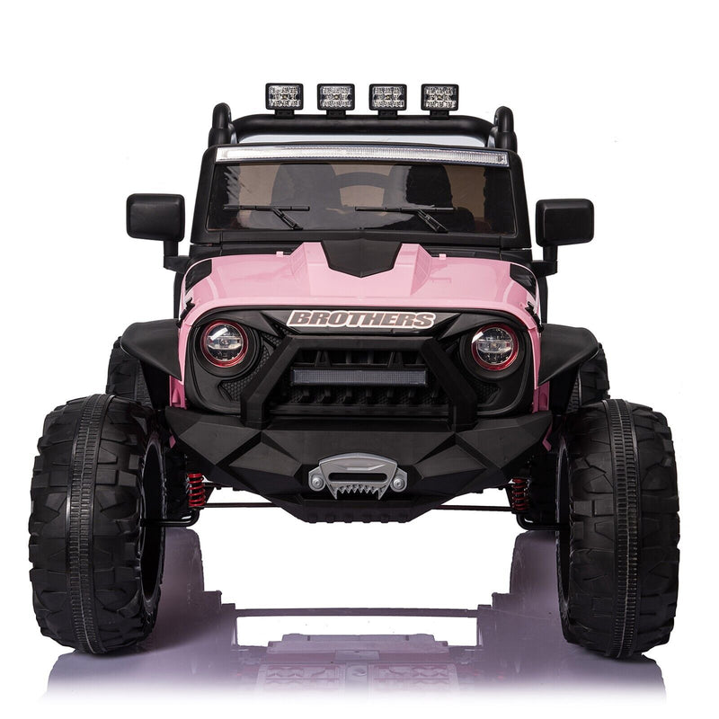 PINK Kids 24V Ride On Car Truck with Remote Control and 400W Electric Power Wheels - Perfect Gift for Young Drivers