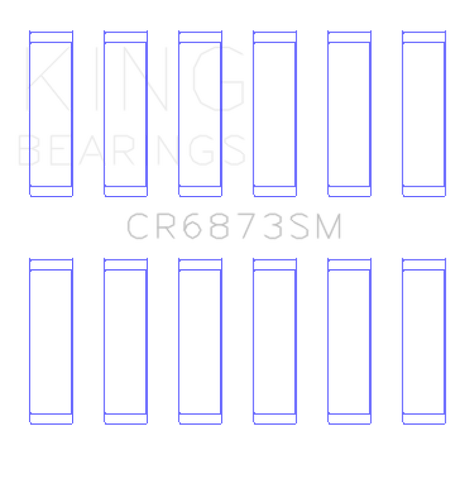 Jeu de roulements de bielle King Engine Bearings Toyota 2Gr-Fe/3Gr-Fe (taille +0,25 mm)