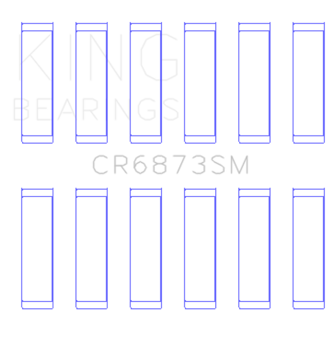 King Engine Bearings Toyota 2Gr-Fe/3Gr-Fe (Size +0.50mm) Connecting Rod Bearing Set