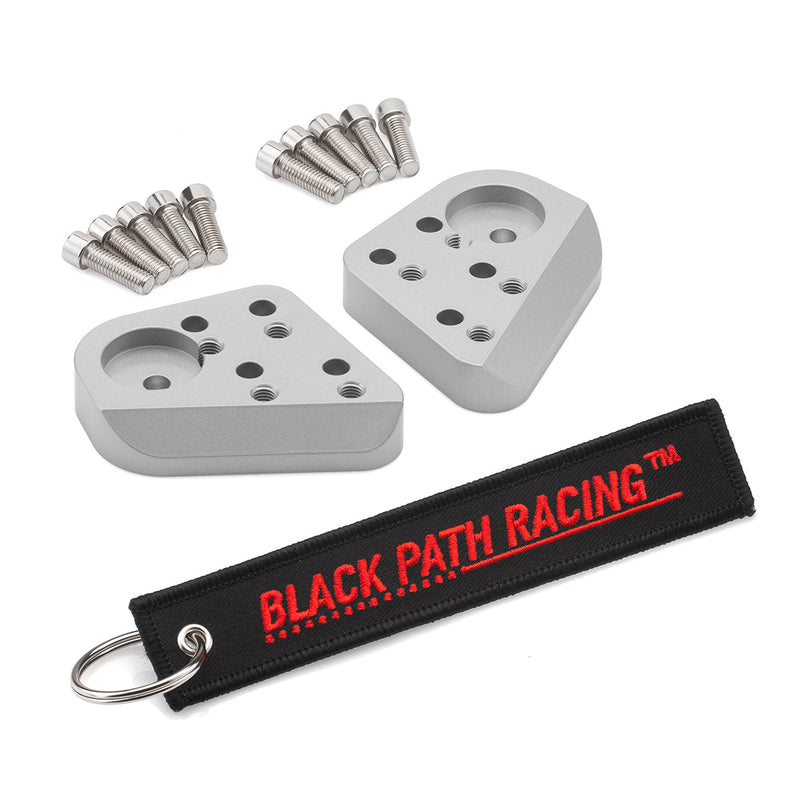 1993-2001 BMW R1100R Silver Handlebar Risers