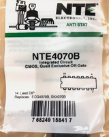 NTE4070B CMOS Quad Exclusive OR (XOR) Gate 14 Pin DIP NTE