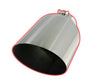 Flo~Pro Angle Cut Bolt On Exhaust Tips - Stainless Steel 4 X 8 X 15 Angle Cut Bolt On SS 45 Degree Angle Flo-Pro