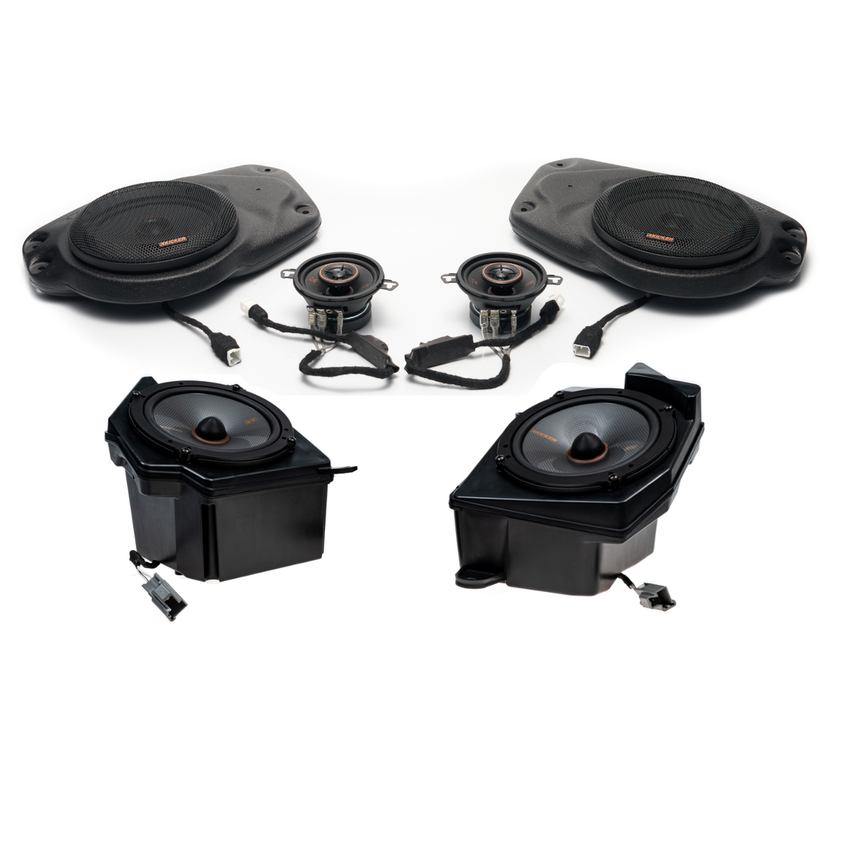 Kicker KS Plug & Play Speaker Bundle Upgrade (Non-Factory Amplified) I '18-'23 JL/ '20-'23 JT