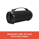 RadioShack Portable Bluetooth Speaker 9W, Wireless Audio, Black TekShack
