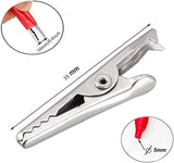 Alligator Clips with Insulated Boots – Medium Test Lead Clamps (4-Pack: 2 Red, 2 Black) Amazon