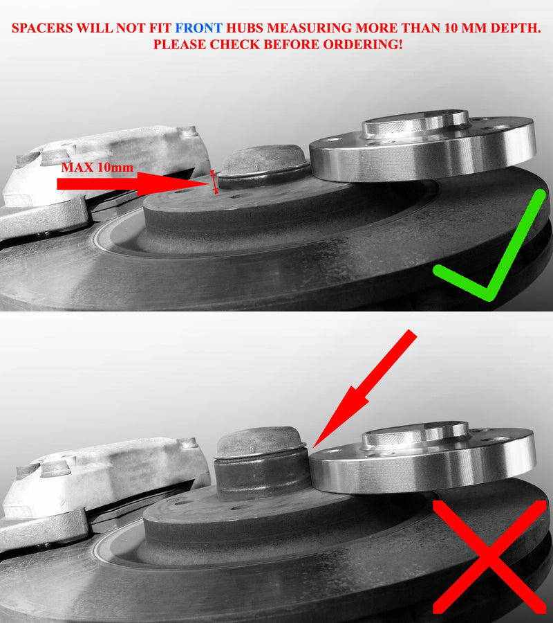 2012-2017 Mercedes-Benz CLA-Class Series 5x112 M14x15 Lug Wheel Spacers set of 2