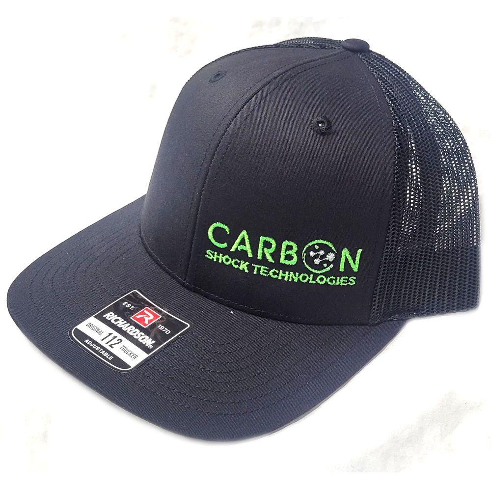 Carbon Shocks Black Trucker Hat
