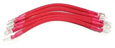 # 2 Awg HD RED Golf Cart Battery Cables BRAIDED 5 Pcs 83/Up Club Car U.S.A MADE AC DC WIRE AND SUPPLY