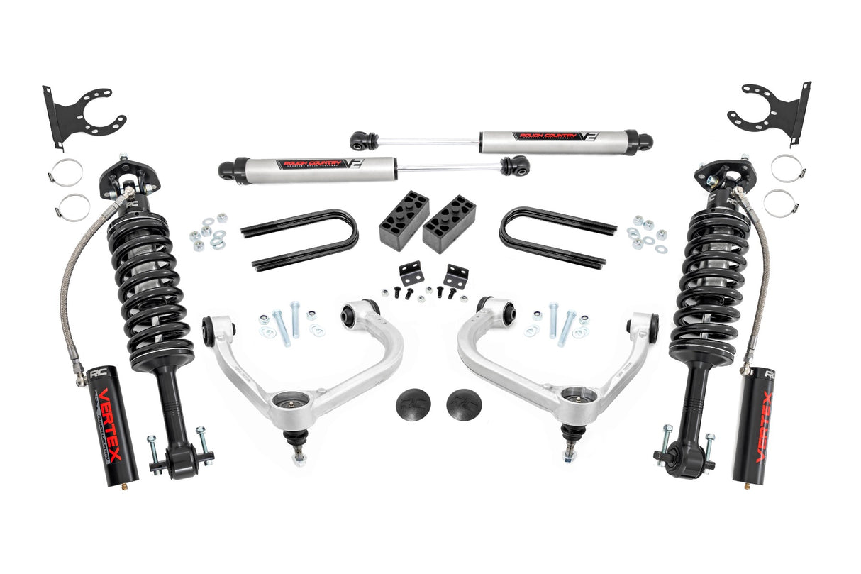 Rough Country 3 Inch Lift Kit Forged UCA Ford F-150 4WD 2021-2026 41430