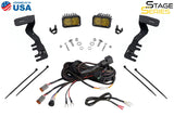 Diode Dynamics Stage Series 2in LED Ditch Light Kit for 2024+ Toyota Tacoma- Sport Yellow Combo