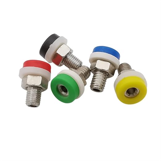 2mm Banana Jack Sockets for Test Connectors 5 Multi-Color Pack TekShack