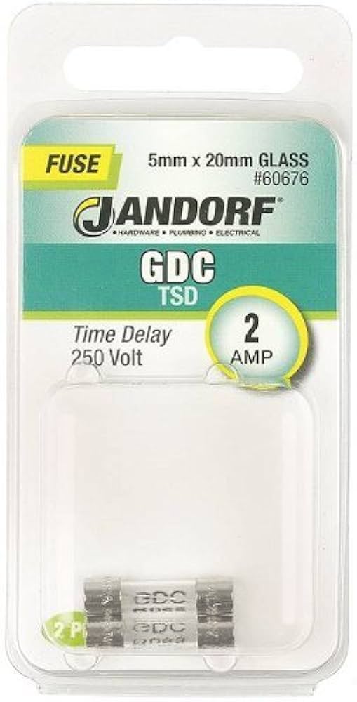 Jandorf Time Delay 250 Volt 2 Amp Fuse #60676 Jandorf
