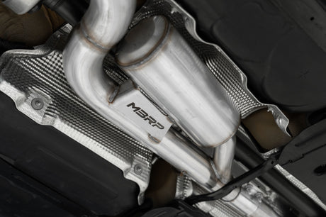 MBRP 2022 Volkswagen Golf R MK8 3 pouces Cat-Back Quad Split Valve arrière Suppression d'échappement