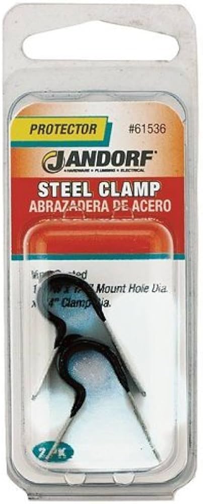 JANFORD CLAMP Steel Vinyl Coat 2 PK 61536 Jandorf