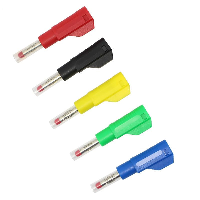 4mm Male Banana Plug Retractable Tube Stackable Solder Connector TekShack
