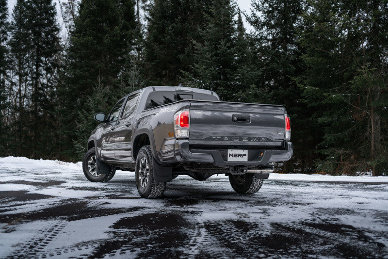 Système d'échappement noir à sortie unique pour Toyota Tacoma 3,5 L Cat Back MBRP 2016