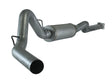 Cat Back Single Aluminized 4 Inch Exhaust with OEM 4 Bolt Flange, 2001-2007 GM 6.6L Duramax LB7 LLY LBZ SCS