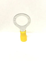 12-10 VINYL RING TERMINAL ELECTRICAL CONNECTOR YELLOW YOU CHOOSE SIZE ACDCWIREANDSUPPLY