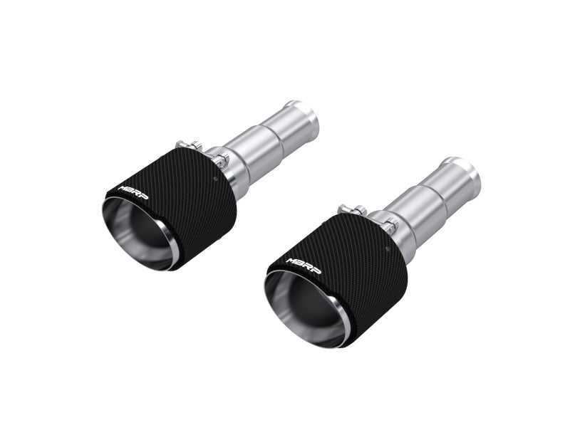 Embouts d'échappement en carbone T304 à coupe angulaire MBRP 19-24 Ram 1500 5,7 L Hemi 3 po Inl. 5 po OD DW - Paires