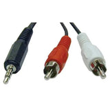 Tripp Lite® by Eaton® 3.5-mm Male to 2 Male TekShack