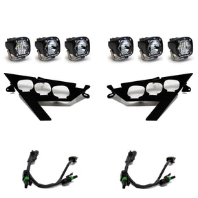 Baja Designs Polaris S1 Triple LED/Laser Headlight Kit - Polaris 2020-24 RZR Pro XP; 2022-24 RZR Pro R/Turbo R Baja Designs
