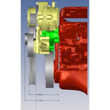 GM BB Standard and Tall Deck Compatible Front Accessory Drive - Full Serpentine with Alternator | AC | Power Steering | Water Pump | Brackets and Bolts
