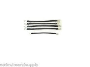 # 2 Awg HD Golf Cart Battery Cable 5 pc Black Yamaha G22 48V Set U.S.A MADE AC DC WIRE AND SUPPLY