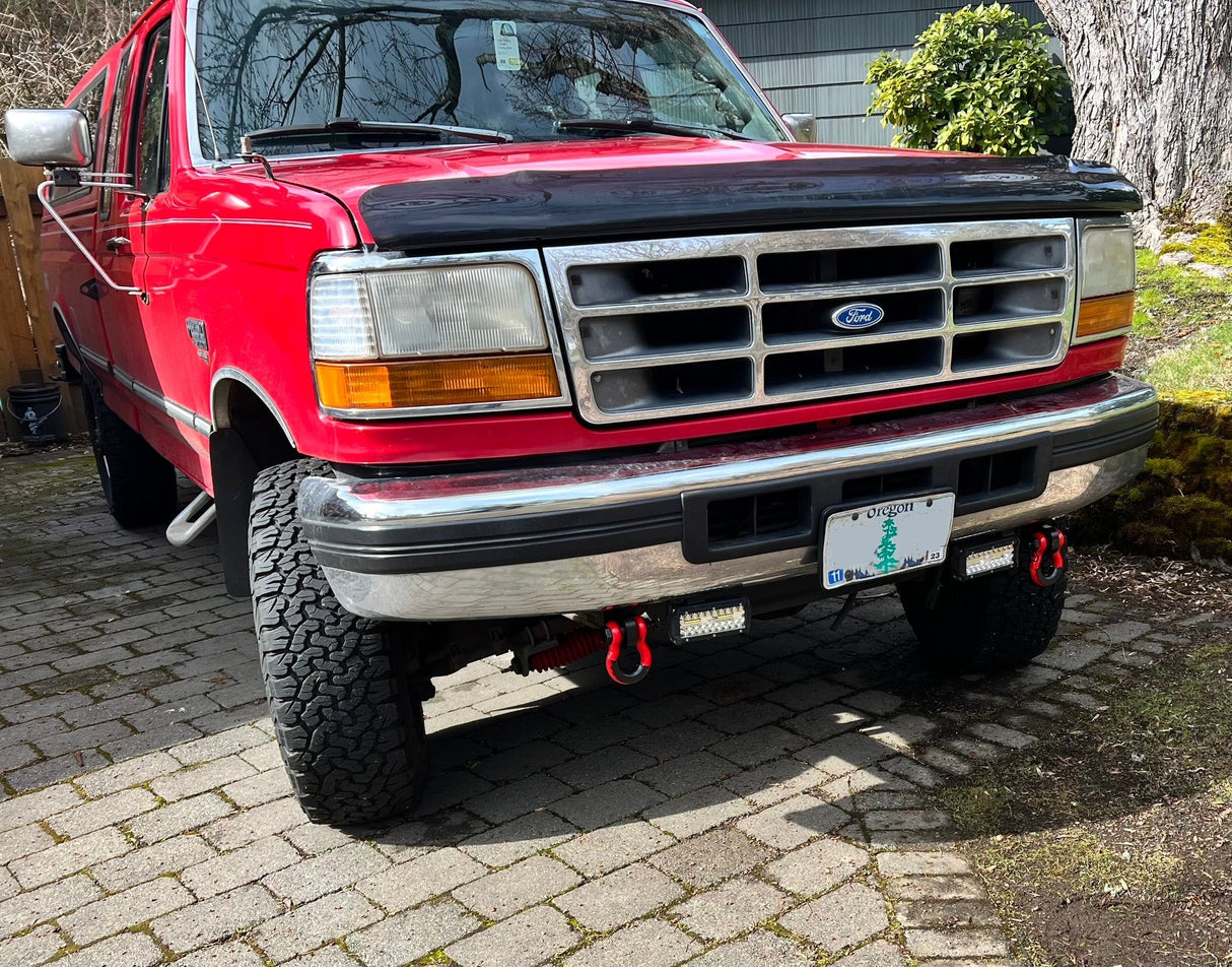 Engineered Vintage Shackle Bracket Tow Hooks - 1992-1997 Ford F-Series Engineered Vintage LLC