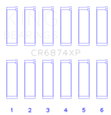 King Engine Bearings Subaru EZ30/EZ30D (Size STDX) Performance Rod Bearing Set