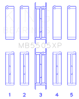 King Engine Bearings Ford V8 351ci 5.8L / 400ci 6.6L 16V (Size STDX Oversized) Main Bearing Set