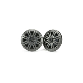 Kicker KM44 | 4" Marine Coaxial Speakers 4-Ohm - Charcoal & White Grilles (Pair) Kicker
