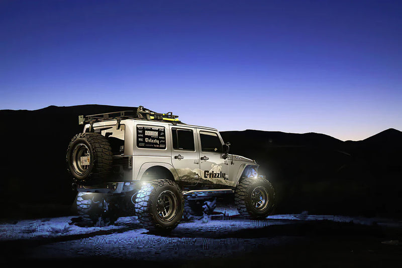 ORACLE LIGHTING WHITE UNDERBODY WHEEL WELL ROCK LIGHT KIT - 4 PIECE