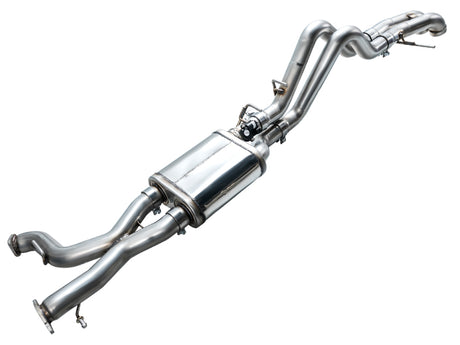 AWE Tuning 22-24 Ford Bronco Raptor 4WD Dual BashGuards Cat-Back SwitchPath Exhaust (sans embouts)