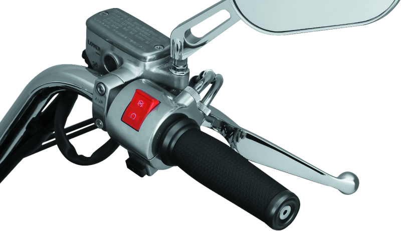 Poignées de batteuse Kuryakyn universelles 1 pouce noires