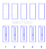 King Engine Bearings Peugeot Ep6 1.6L/BMW N14B16C (Size +0.50mm) Main Bearing Set