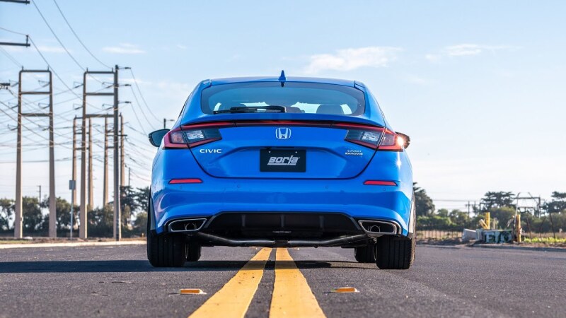 Échappement arrière Borla 22-24 Honda Civic Sport Touring AT/MT ATAK (réutilisation des embouts d'origine/cantonnière)