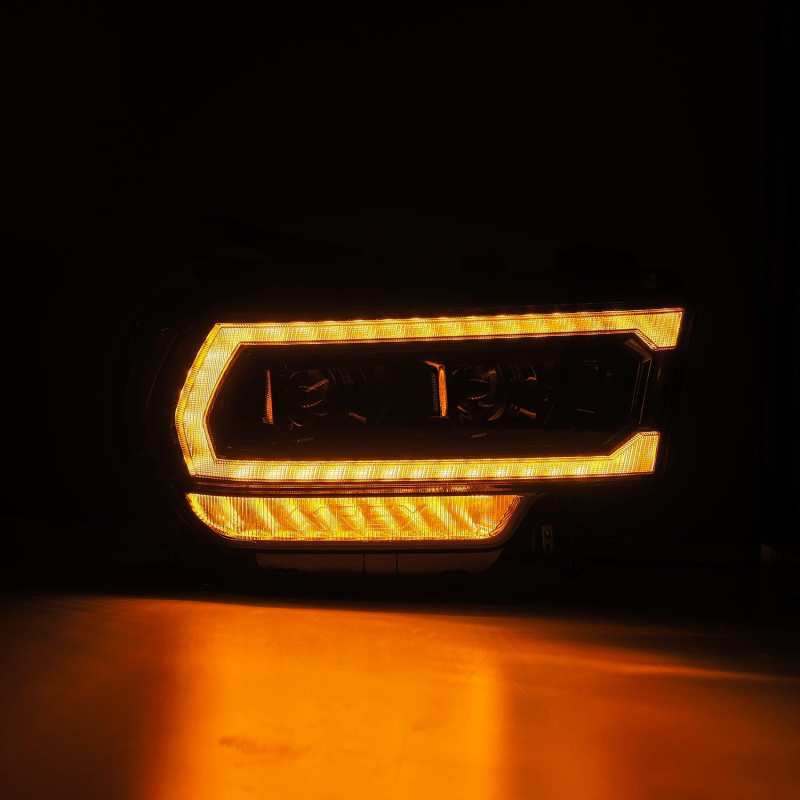 Phares à LED AlphaRex 19-21 Ram 2500 LUXX de style planche Alpha Blk avec éclairage actif/signal séquentiel/DRL