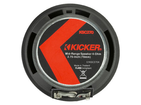 Kicker KSC2704 | 2.75" Midrange Tweeters 4-Ohm (Pair)