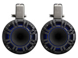 Kicker KMTCXL65 | 6.5" Marine Wakeboard Tower Speakers w/ RGB Lighting - Black (Pair)
