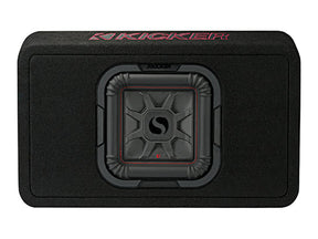 Kicker 46TL7T122 Sealed Enclosure w/ Single L7T Series 12" Shallow Subwoofer Kicker