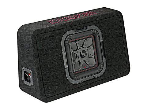Kicker 46TL7T122 Sealed Enclosure w/ Single L7T Series 12" Shallow Subwoofer Kicker