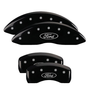 MGP 4 Caliper Covers 21-23 GMC Yukon (Front & Rear Set) Red/No Engraving MGP